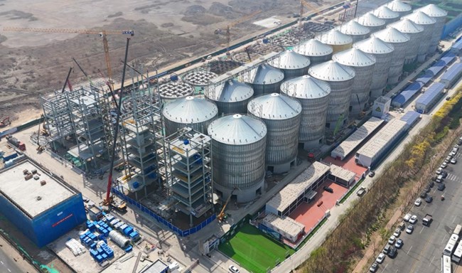UGOOD Steel Silos in Dalian Grain Storage and Logistics Distribution Center Have Been Completed